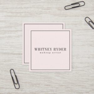 Blush Pink Modern Business Cards