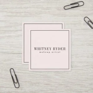 Blush Pink Modern Business Cards