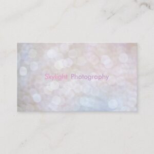Bokeh Photography / Photographer Business Cards