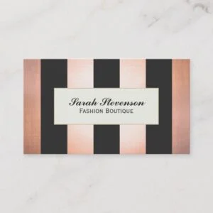 Bold and Glamorous Fashion Boutique Designer Business Card