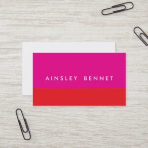 Bold Bright Color Block Business Cards