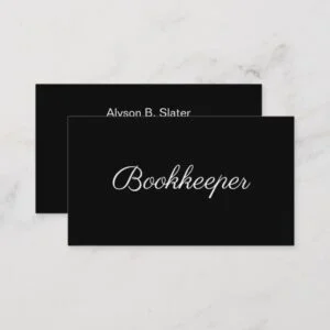 Bookkeeper Minimal Design Business Card