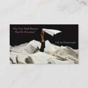 Bookkeeping business card