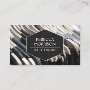 Boutique, Consignment, Fashion Designer, Closet Business Card
