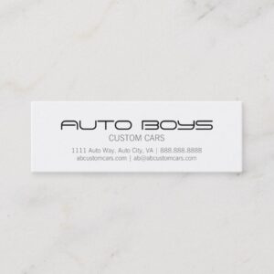 Business Card - Auto Silhouette