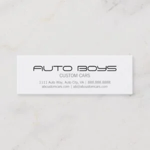 Business Card - Auto Silhouette