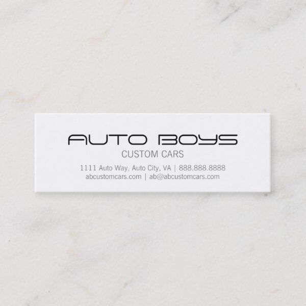 Business Card - Auto Silhouette
