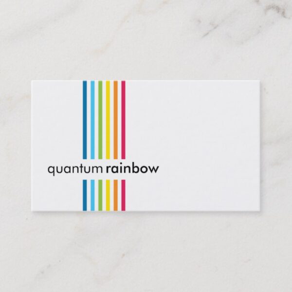 BUSINESS CARD :: rainbowed stripe 1