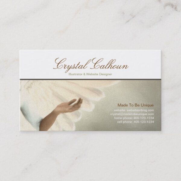 Business Card Template - Beautiful Angel Painting