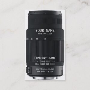 Camera Lens Business Card