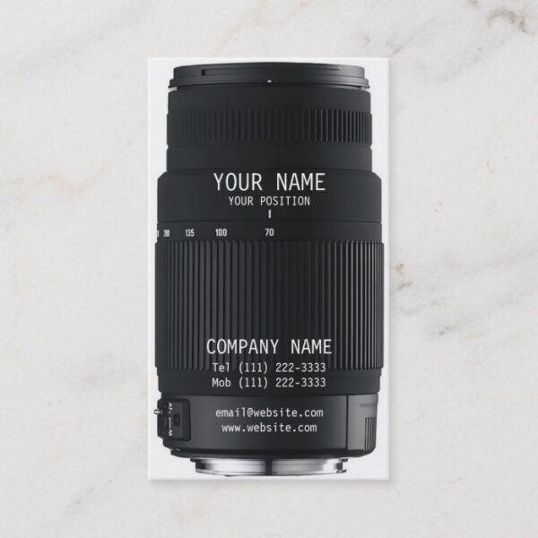 Camera Lens Business Card
