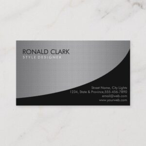Carbon Fiber Metal Professional Black Business Card