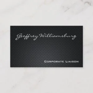 Carbon Fiber Professional Business Cards