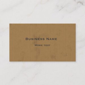 Cardboard Design Business Card