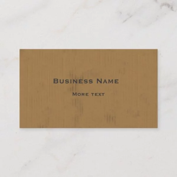Cardboard Design Business Card