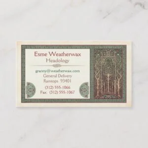 Celtic Trees Design Business Cards