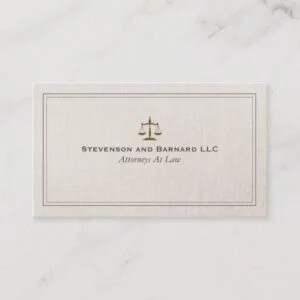 Classic Attorney Business Card