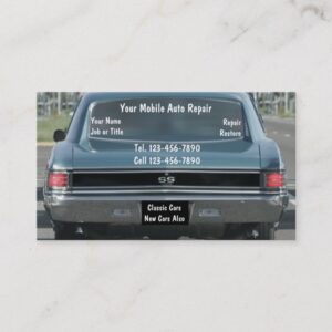 Classic Car Business Cards