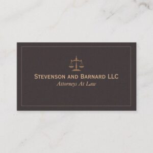Classic Lawyer, Attorney Business Card