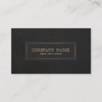 Classic Vintage, Traditional Entrepreneur Black Business Card