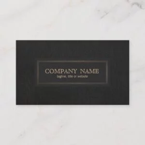 Classic Vintage, Traditional Entrepreneur Black Business Card
