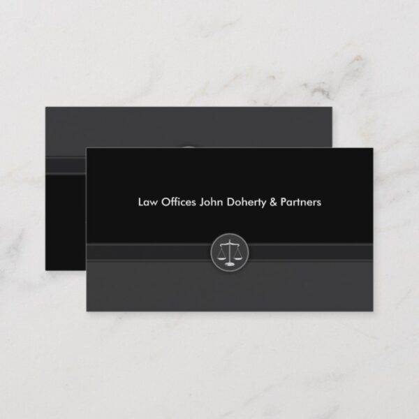 Classy Attorney at Law | Lawyer Business Card