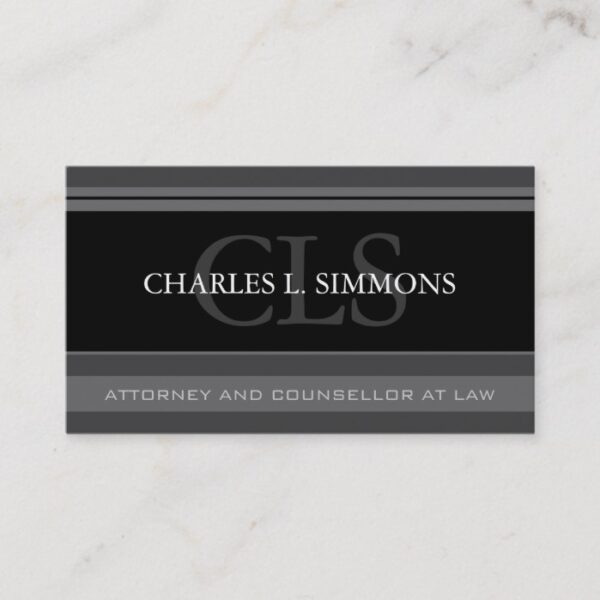 Classy Attorney Business Card