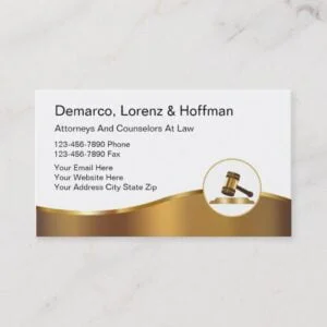 Classy Attorney Business Cards