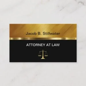 Classy Attorney Business Cards