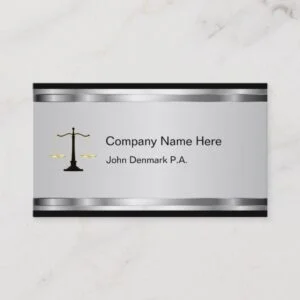 Classy Attorney Business Cards