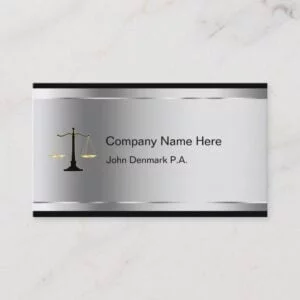 Classy Attorney Business Cards