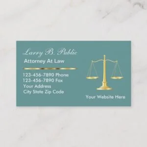 Classy Attorney Business Cards