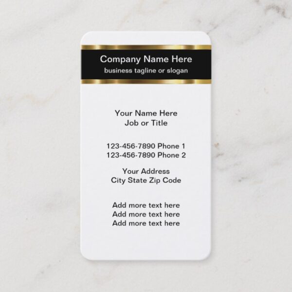 Classy Professional Business Card Template
