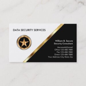 Classy Secuerity Business Cards