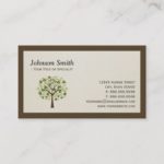 Classy Tree of Hearts – Simple Clean Stylish Business Card