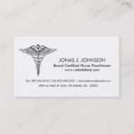 Clean and Professional Black and White Medical Business Card