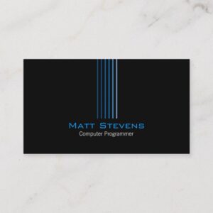 Computer Programmer Simple Business Card