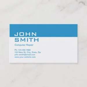 Computer Repair Modern Professional Plain Simple Business Card