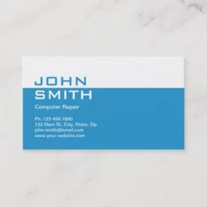 Computer Repair Modern Professional Plain Simple Business Card