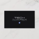 Computer Repair Technician Black PC Business Card