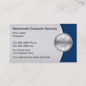 Computer Security Business Cards