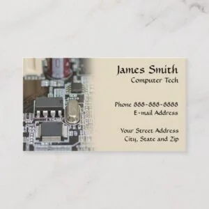 Computer Technician Programmer Business Card