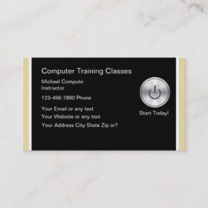 Computer Training Business Cards
