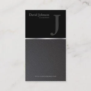 Consultant Monogram Business Card