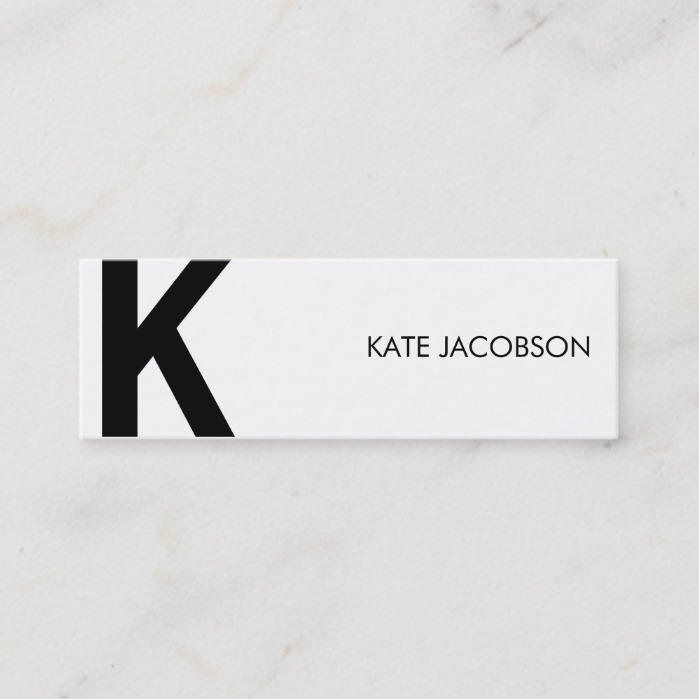 Contemporary Chic Skinny Calling Card