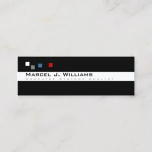 cool color pixels modern professional mini business card