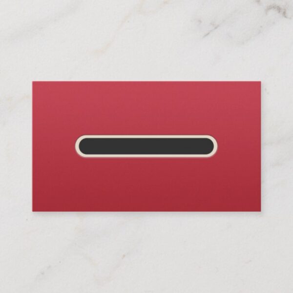 Cool Red Retro Gamer Business Card Template