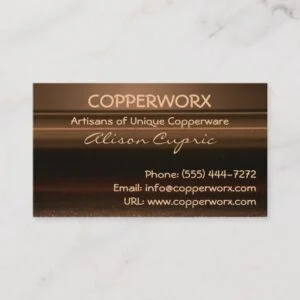 COPPER METALLIC Business Cards