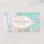 Country Cottage Vintage Rustic Wood Boutique Business Card