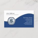 CPA Business Card Dollar Sign Icon